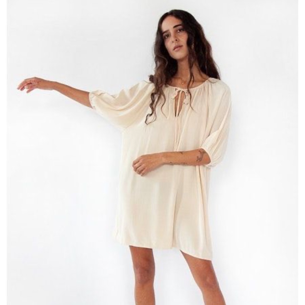 Matta Lucilla Silk Dress in Natural NWT